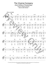 The Virginia Company piano sheet music cover